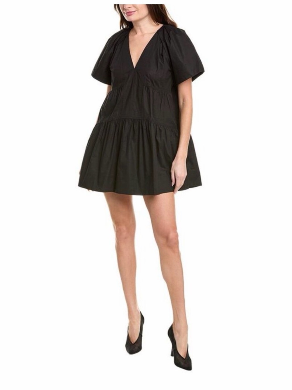 A.L.C. Womens Camila Dress, Black, size 00 but oversized